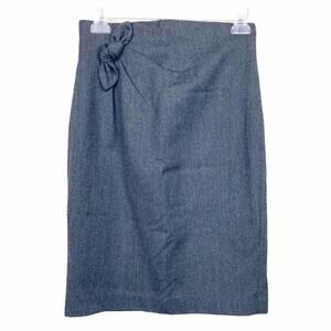 Robert Rodriguez Gray Wool Pencil Skirt Sz 6